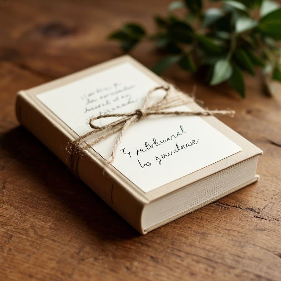 Подарить кому-то книгу с короткой подписью